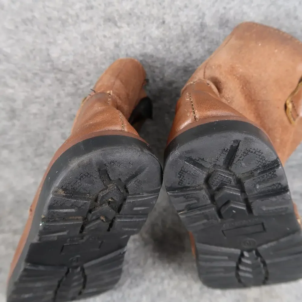 Kids Boots Shoes Toddler 10 Pull On Brown Western Cowboy Walking Play